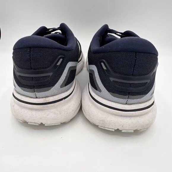 Brooks Women’s Ghost 15 Sneakers Size 8.5 B Peacoat White Running Shoes Navy