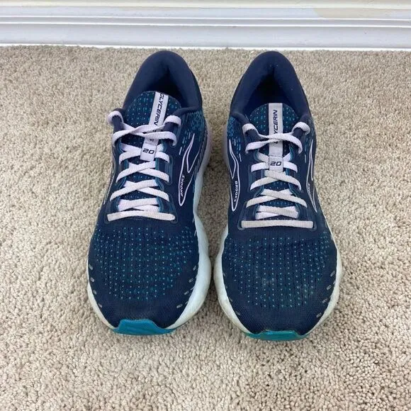 Brooks Women’s Glycerin GTS 20 Running Shoes - Navy &amp; Purple