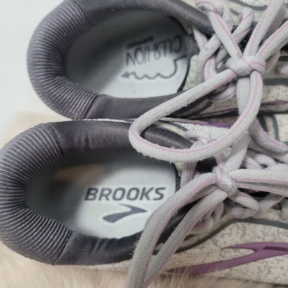 Brooks Adrenaline GTS 20,1202961B030 Women’s Gray Purple Running Shoes Size 9.5