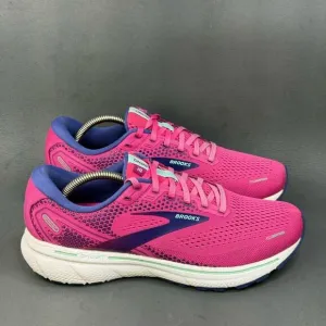 Brooks Ghost 14 athletic sneaker Running Shoes Fuschia/Navy women’s 10