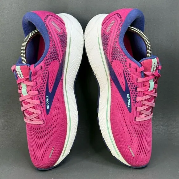 Brooks Ghost 14 athletic sneaker Running Shoes Fuschia/Navy women’s 10