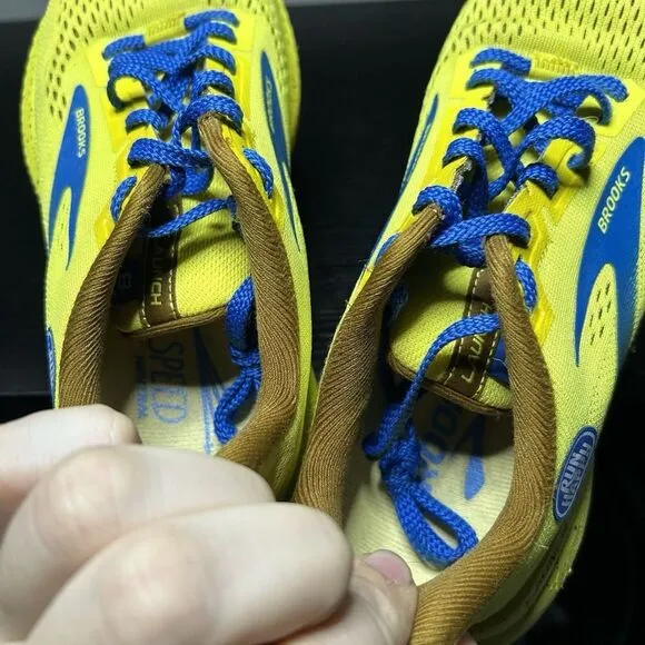 Brooks Launch 8 Run Happy Women’s Size 6.5 Yellow Banana Running Shoes Sneakers
