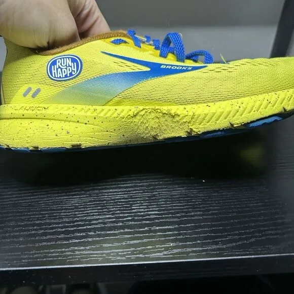 Brooks Launch 8 Run Happy Women’s Size 6.5 Yellow Banana Running Shoes Sneakers