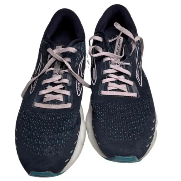 Brooks Women's Glycerin GTS 20 Running Shoes Navy Blue Size 12