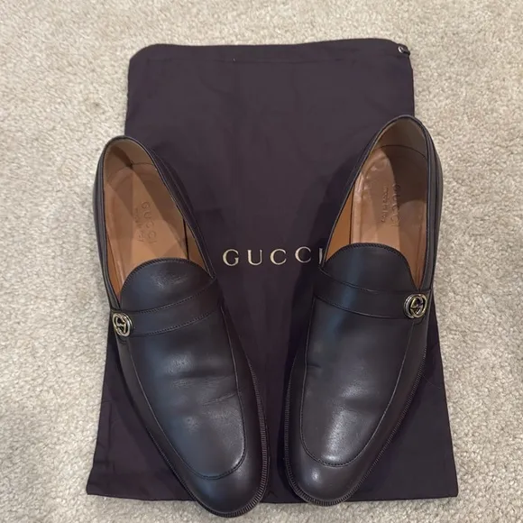 Brown (cocoa) men’s 10.5 Gucci Shoes