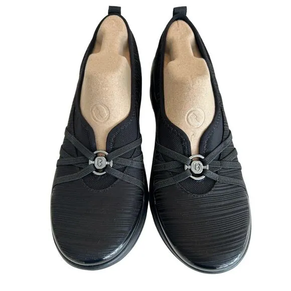 BZees Women's Rosie Slip-On Shoes Size 9.5 M | Lightweight Comfort &amp; Stretch