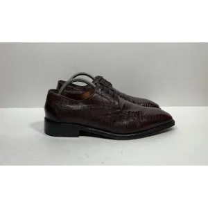 Cactoberia Gasesuan Genuine Tejus Lizard Red Derby Shoes Men’s Size 9.5 US