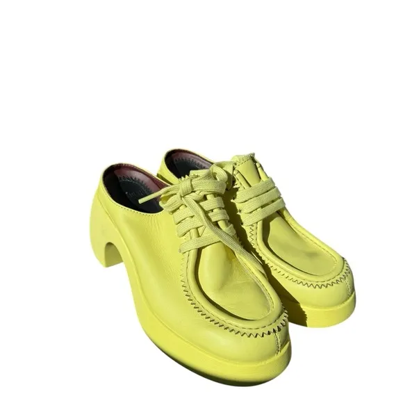 CAMPER THELMA CHUNKY HEEL MOCCASIN SLIDE WOMENS SIZE 37