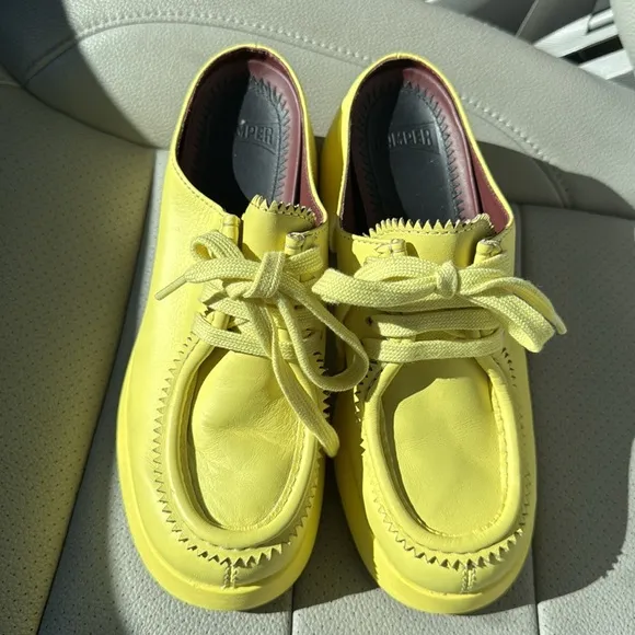 CAMPER THELMA CHUNKY HEEL MOCCASIN SLIDE WOMENS SIZE 37