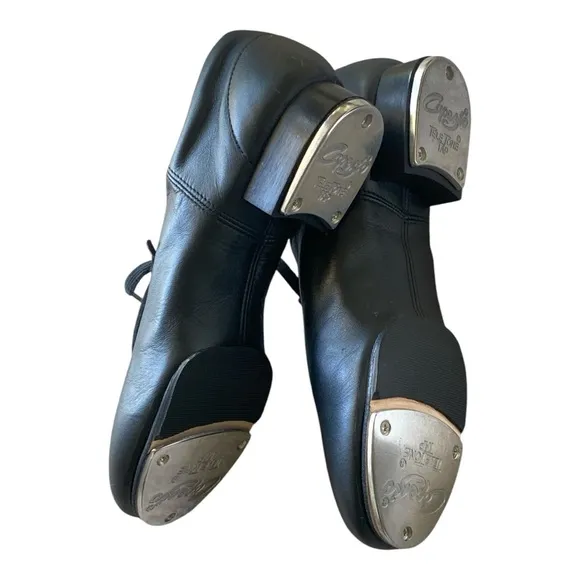 CAPEZIO CADENCE BLACK LEATHER Tap Dance Shoes Women’s Size 9 NWOT Gothic