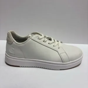 Carhartt Women’s Detroit White Leather Sneakers, Size 8 M