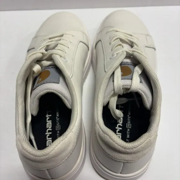Carhartt Women’s Detroit White Leather Sneakers, Size 8 M