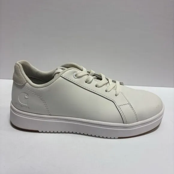Carhartt Women’s Detroit White Leather Sneakers, Size 8 M