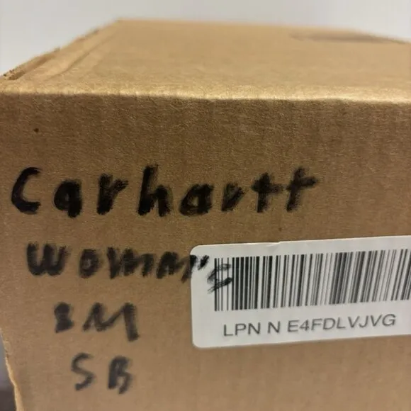 Carhartt Women’s Detroit White Leather Sneakers, Size 8 M