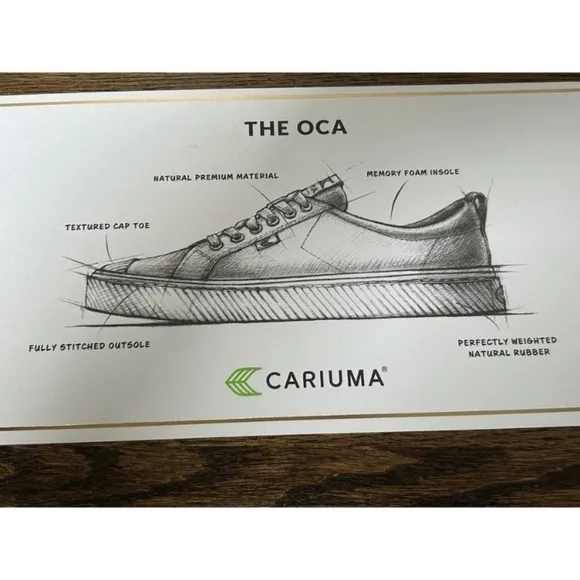 CARIUMA RÍO BRAZIL Low Shoes Womens 8 Mens 6.5 PREMIUM leather Sneakers Unisex