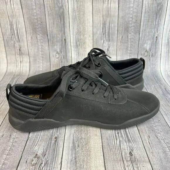 Caterpillar Hex Shoes 9 Black Street Shield Unisex Water &amp; Stain Repellent