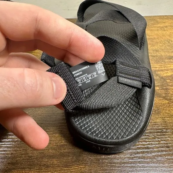 Chaco Mega Z Cloud Soild Black Sandals‎ Shoes Men’s Size 11