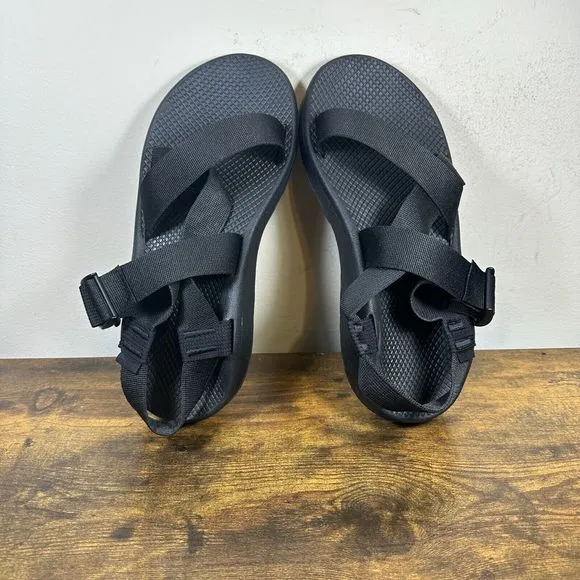 Chaco Mega Z Cloud Soild Black Sandals‎ Shoes Men’s Size 11