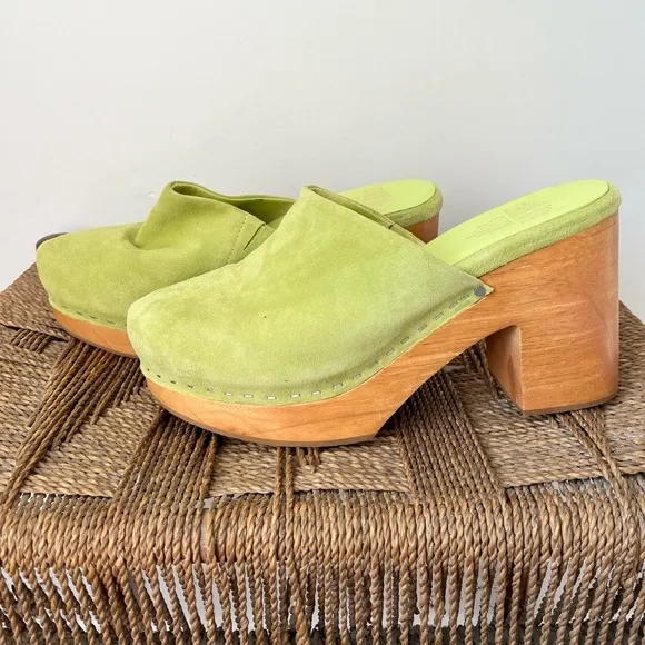 Charlotte Stone Shoes Women’s 9 Acid Marlo Clog Suede