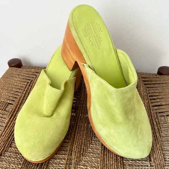 Charlotte Stone Shoes Women’s 9 Acid Marlo Clog Suede