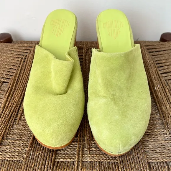 Charlotte Stone Shoes Women’s 9 Acid Marlo Clog Suede