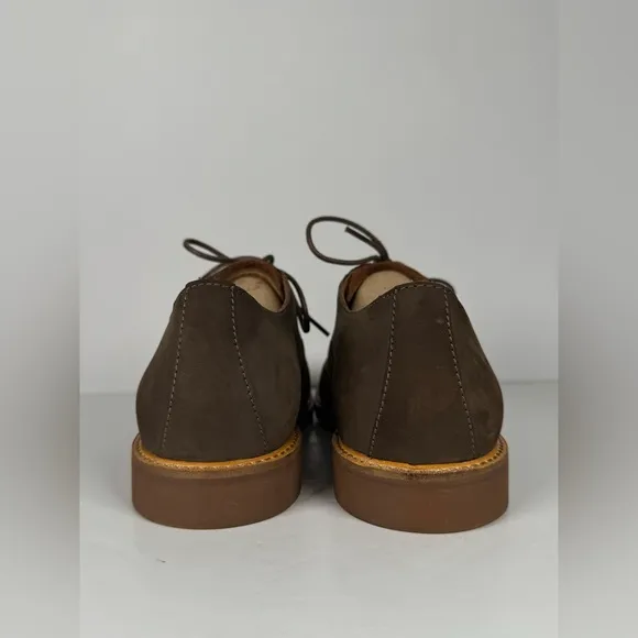 Clarks Atticus Vibe 261445337 Taupe Nubuck Wingtip Oxfords Shoes Men’s Size 12M