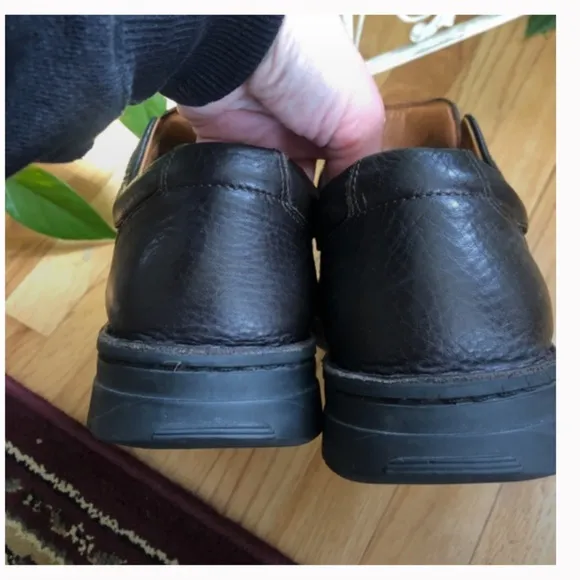 Clarks Men’s Brown Leather Shoes Size 10
