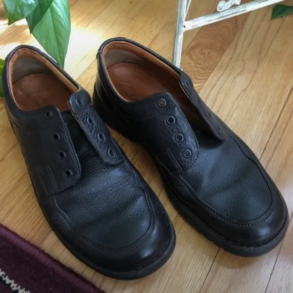 Clarks Men’s Brown Leather Shoes Size 10
