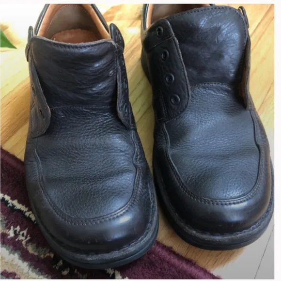 Clarks Men’s Brown Leather Shoes Size 10