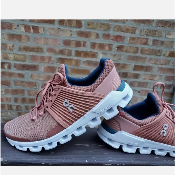 Cloudswift1 ON CLOUD Swiss engineering Running Blush Denim shoes size 6 NEW