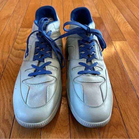 Coach Mid Top Citysole Sneakers Tennis Shoes Blue &amp; Gray Logo Men’s Sz 11.5 D