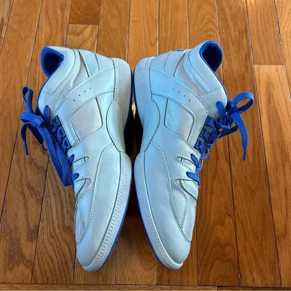 Coach Mid Top Citysole Sneakers Tennis Shoes Blue &amp; Gray Logo Men’s Sz 11.5 D