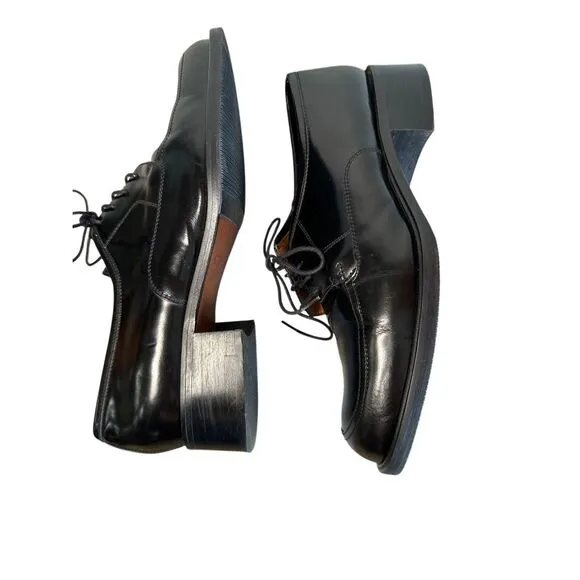 Coach women’s black oxford lace up shoes made in Italy size 9M  #S-1964