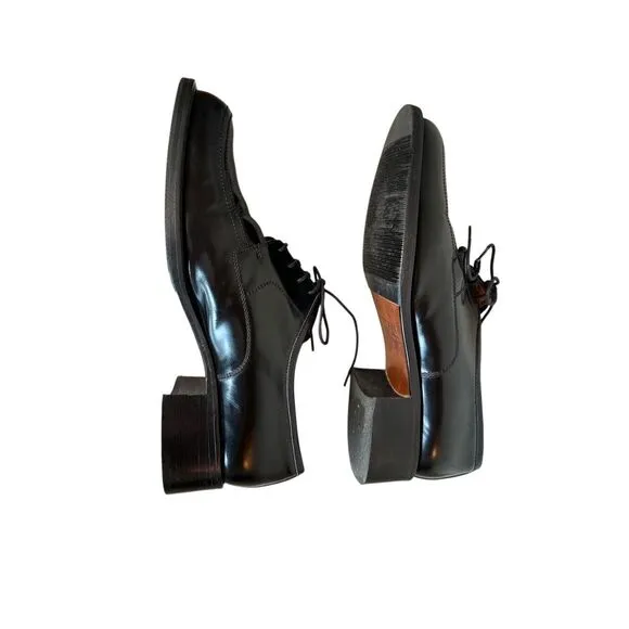 Coach women’s black oxford lace up shoes made in Italy size 9M  #S-1964