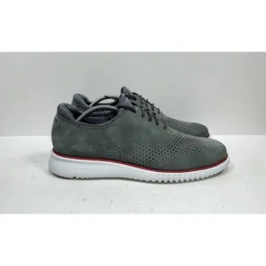 Cole Haan 2.Zerogrand C26036 Laser Wingtip Oxfords Shoes Gray Lace-Up Men's 11 M