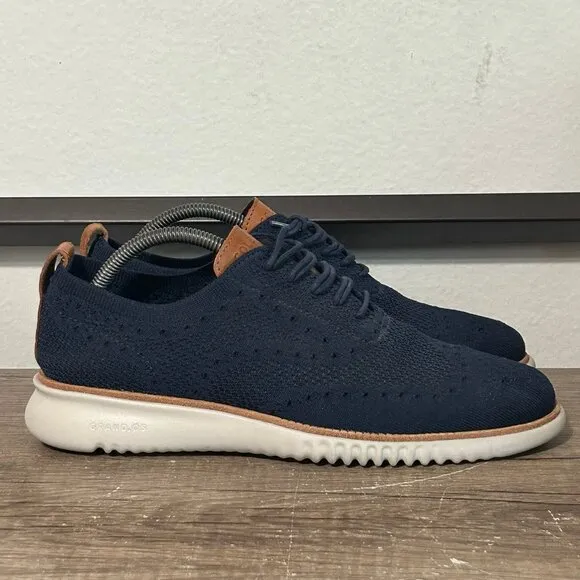 Cole Haan 2.Zerogrand Wingtip Oxford Men’s Shoes Size 8.5 Blue