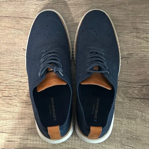 Cole Haan 2.Zerogrand Wingtip Oxford Men’s Shoes Size 8.5 Blue