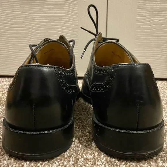 Cole Haan Black Leather Wingtip Men’s 13M Oxford Shoes