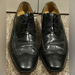 Cole Haan Black Leather Wingtip Men’s 13M Oxford Shoes