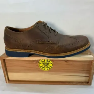 Cole Haan Grand OS Wingtip Oxford Brown Leather Shoes C21826 Men’s Size 9
