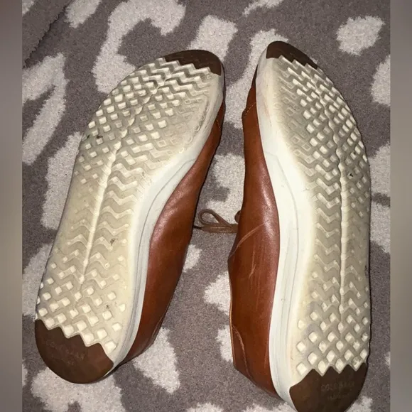 Cole Haan GrandPro Grand OS Leather Casual Shoes Tennis Brown Men's Size 13 W