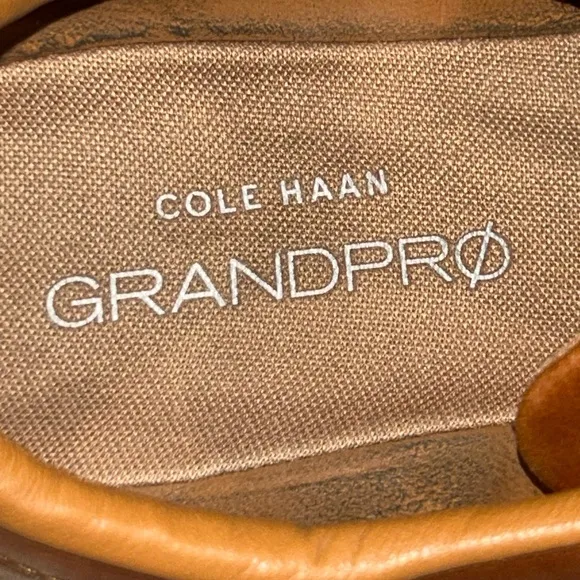 Cole Haan GrandPro Grand OS Leather Casual Shoes Tennis Brown Men's Size 13 W