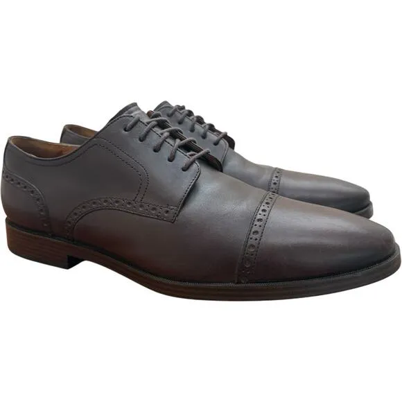 Cole Haan Jefferson Grand Cap Oxford II Brown Shoes Men’s Size 11.5