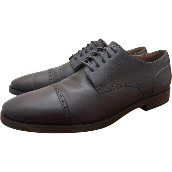 Cole Haan Jefferson Grand Cap Oxford II Brown Shoes Men’s Size 11.5