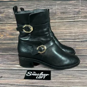 Cole Haan Leela Grand Moto‎ Black Leather Women's Boots