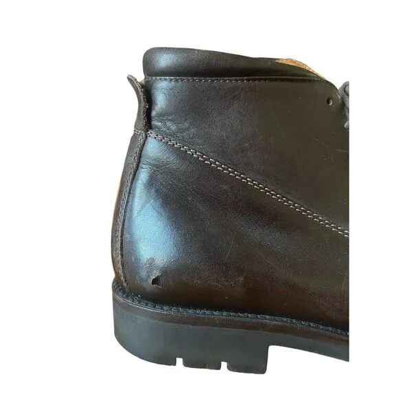COLE HAAN MEN’S LEATHER SHOES SIZE 11.5 dark brown vibram sole