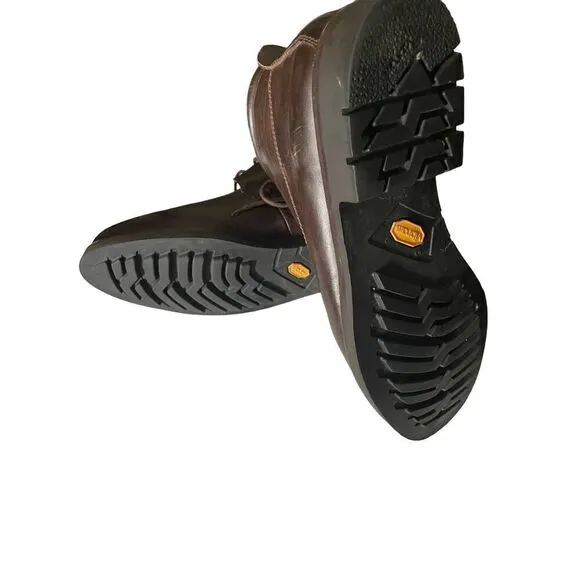 COLE HAAN MEN’S LEATHER SHOES SIZE 11.5 dark brown vibram sole