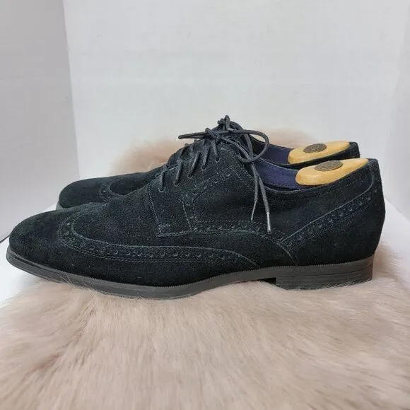 Cole Haan Men’s Suede Wingtip Oxford Derby Brogue C21170 Shoes Size 12 M