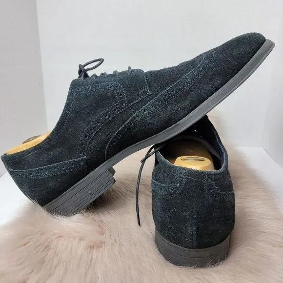 Cole Haan Men’s Suede Wingtip Oxford Derby Brogue C21170 Shoes Size 12 M