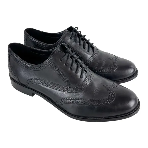Cole Haan Women’s Black Skylar Wingtip Oxford Shoes Size 9 1/2 NWOT
